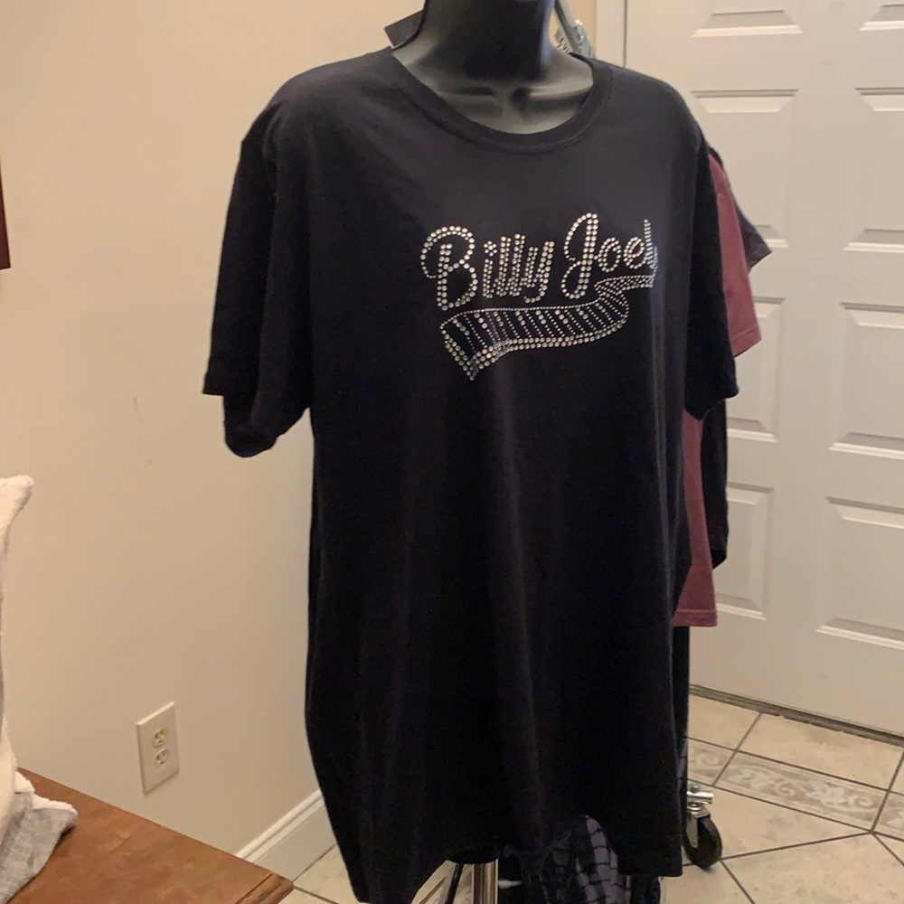Billy Joel black shirt sleeve tshirt
